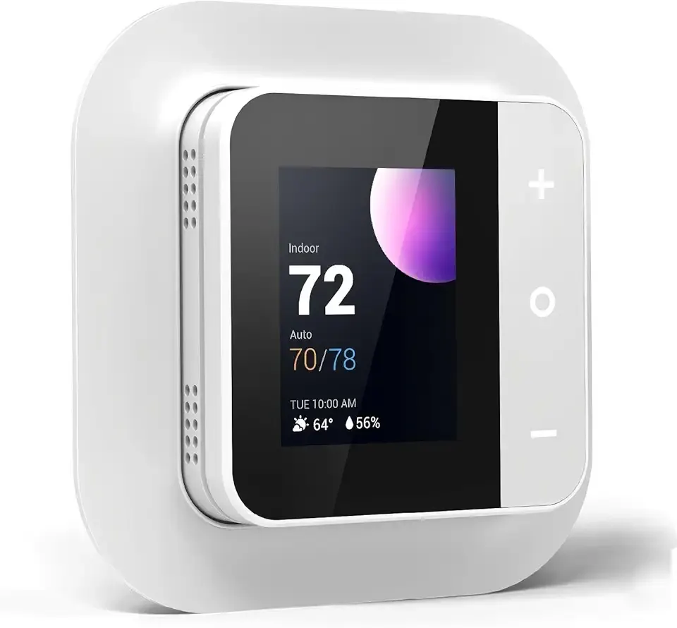 Smart Thermostat for House, WiFi Thermostats for Home Compatible with Alexa and Google Assistant, 7day x 8period Programmable, Energy Star Certified, C-Wire Required