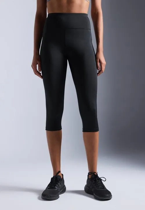 HIGH RISE CAPRI LEGGINGS - Tights - black