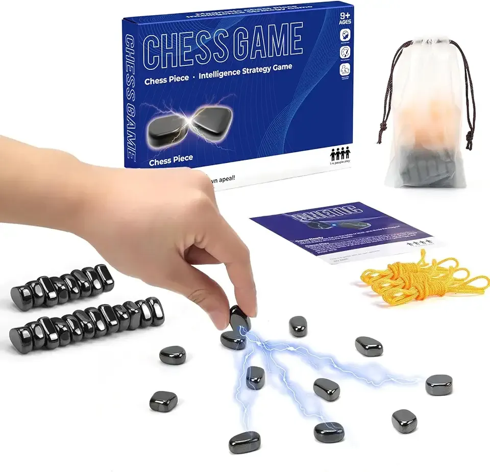 Chess Game with String, Portable Multiplayer Battle Board Games for Family Game Night, Travel & Camping, Tabletop Strategy Game, Christmas, Stocking Stuffers Gifts
