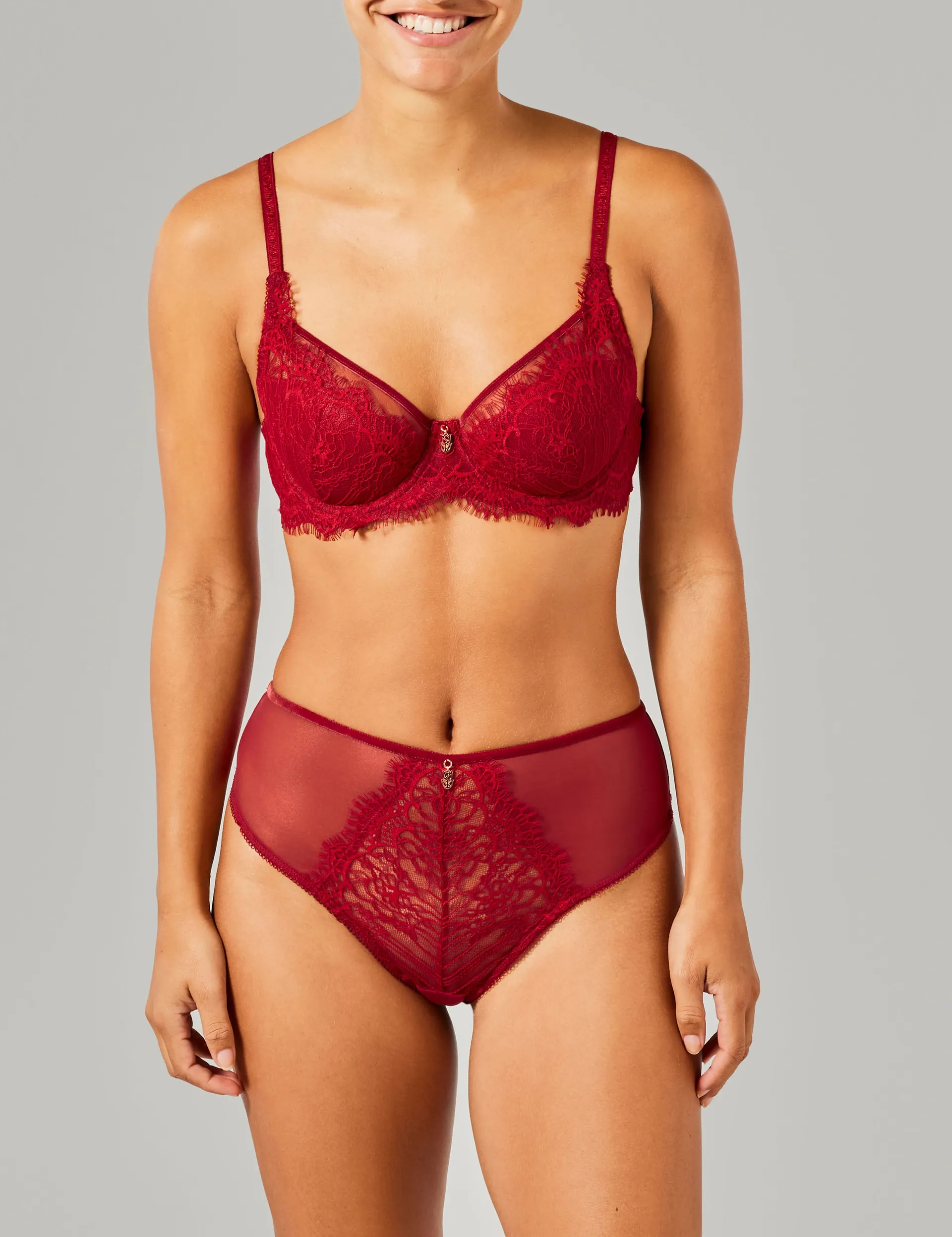 Daisy demi cup voorgevormde bh rood