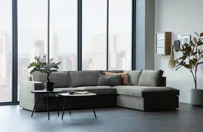 Hoekbank Freddie links - Naturel