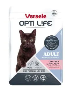 Opti Life Adult Sterilised - Natvoer - Zalmfilet&Kip 85 g