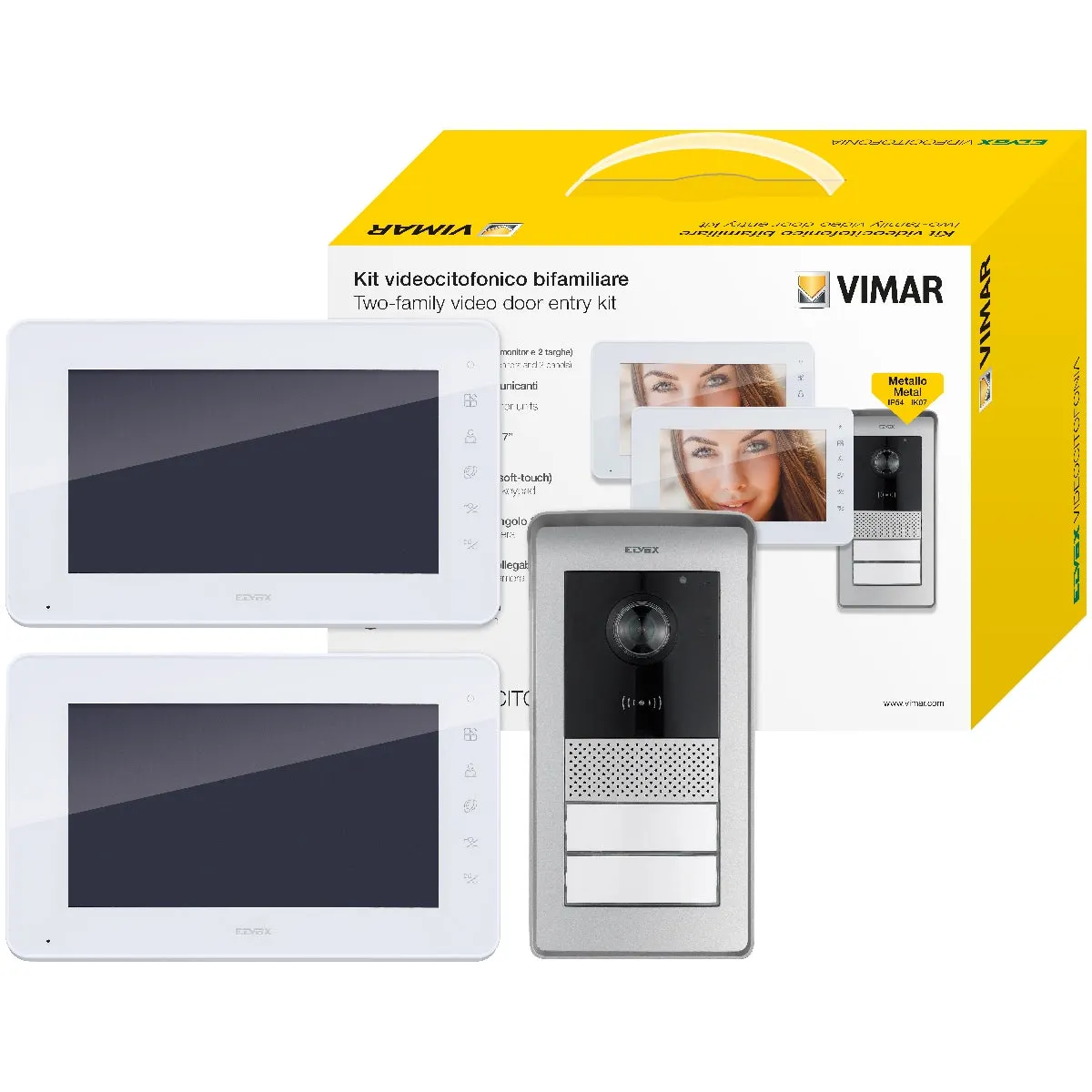 Kit videocitofono Vimar Bifamiliare