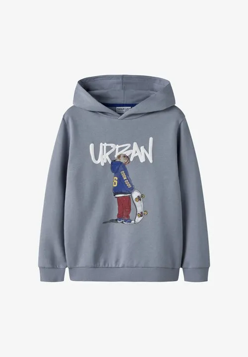 NKMNAVI LS NREG SWEAT WH BRU BOX - Hoodie - tradewinds