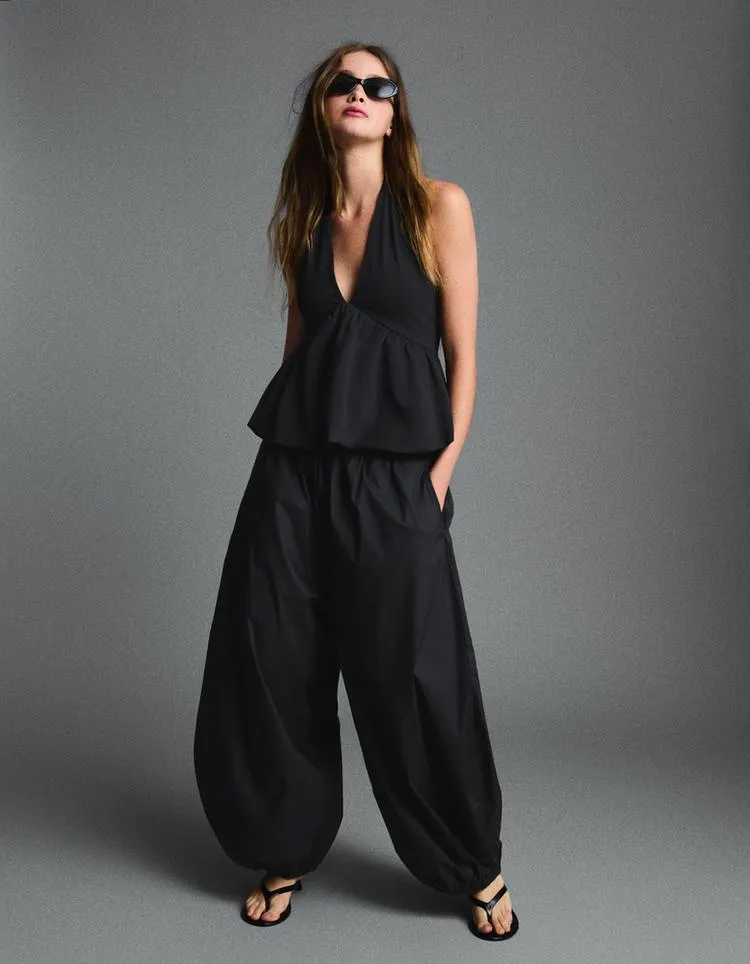 Popelínové kalhoty bloomer