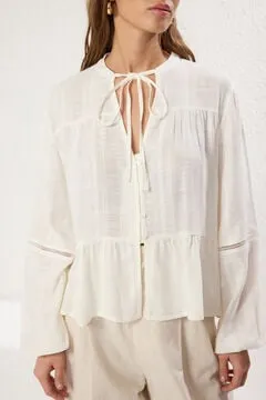 Blusa fluída botones