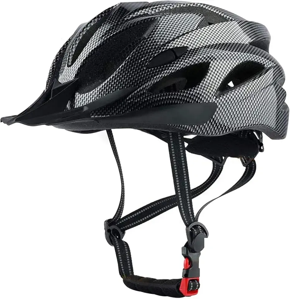 Adult Cycling Bike Helmet, Lightweight and Adjustable with Pads&Visor for Men and Women,Premium Quality Airflow Unisex Bike Helmet,Suggested Fit 58-61 cm