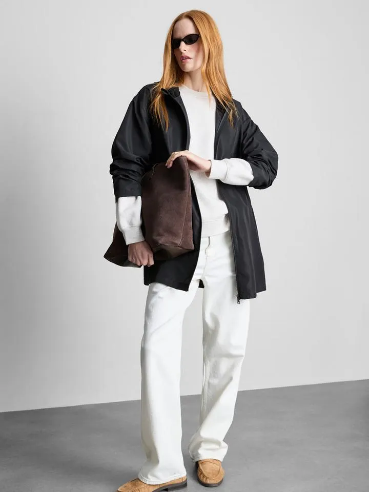 Veste de pluie longue compressible