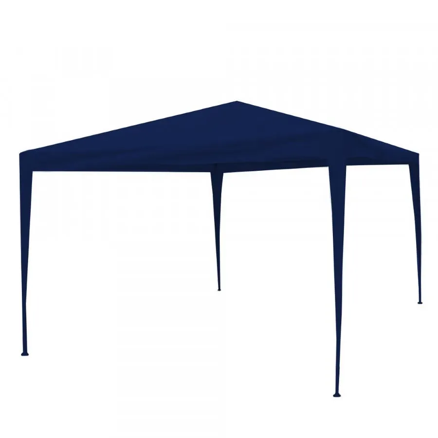 Gazebo Broksol 3x3 m acero y rafia liviano azul