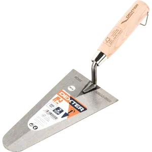 Cazzuola tonda DEXTER lama in acciao L20 cm manico in legno L34 cm