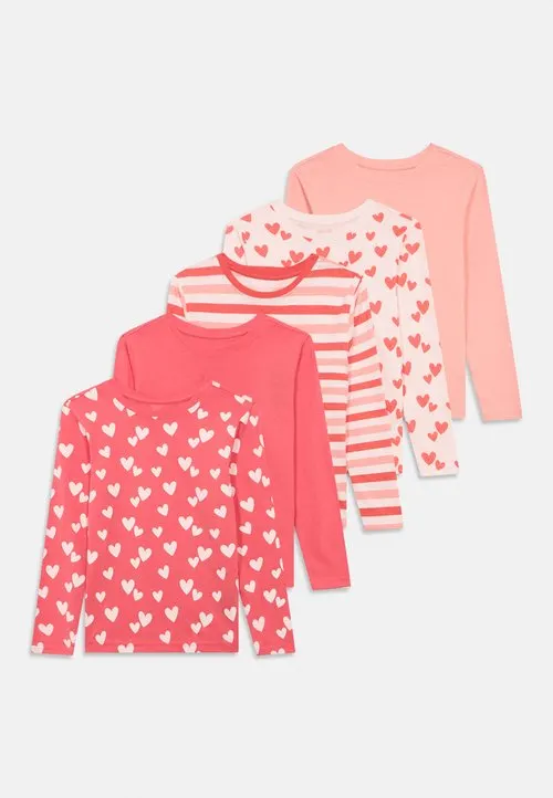 5 PACK - Topper langermet - pink/red