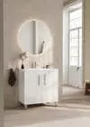 Mueble de baño con lavabo Nerea nogal 80x45 cm