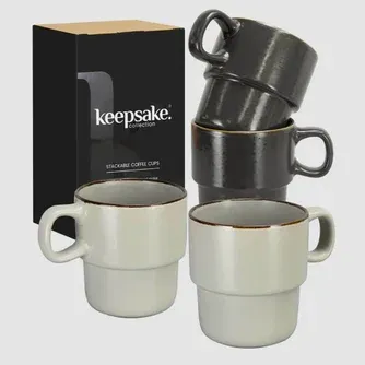 Keepsake Stackable Coffee Cup Set of 2