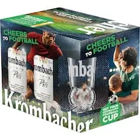 krombacher beer pilsner, football Can 500mL x 5pack