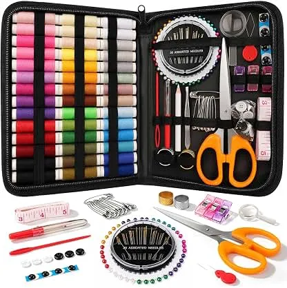 Coquimbo Sewing Kit Travel for Adults Beginner, 160 Pieces…