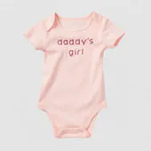 Okie Dokie Baby Girls Round Neck Short Sleeve Rib Bodysuit