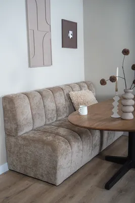 Eetkamerbank Sofia Taupe La Vie 01 - 180 cm