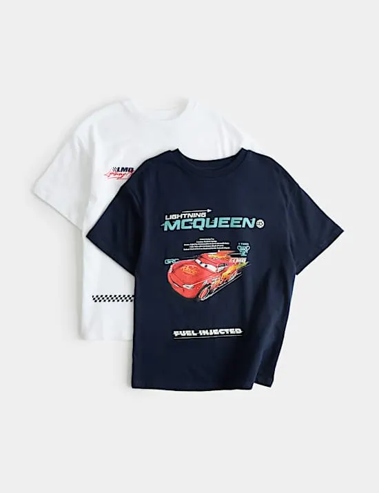 2er-Pack T-Shirt aus reiner Baumwolle mit Disney Cars™-Motiv (2–8 Jahre)