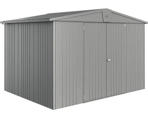 Plechový zahradní domek Biohort Europa 5 vel. 296 x 224 cm šedý křemen metalický