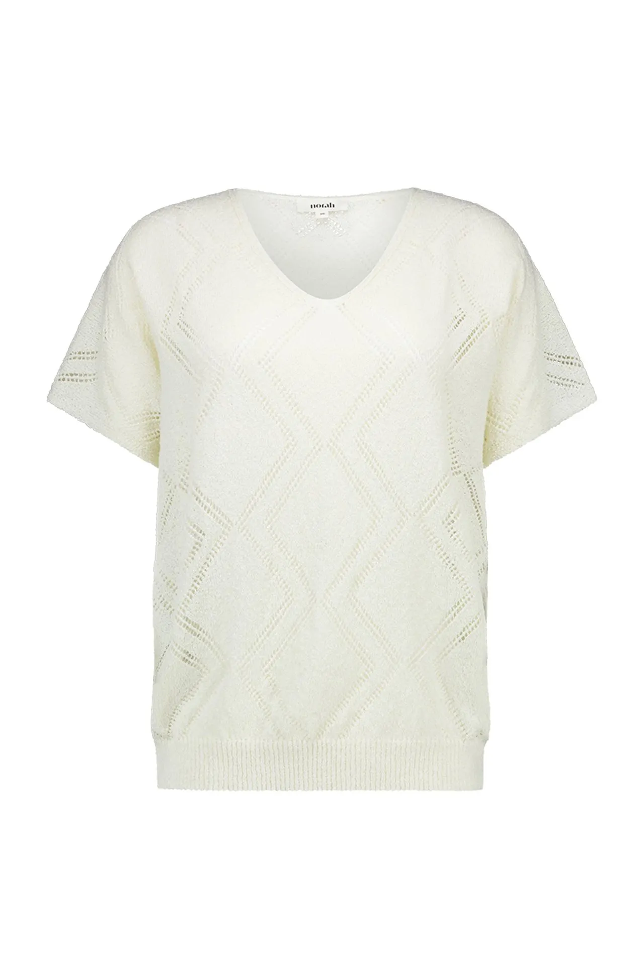 Gebreide trui met zigzag patroon