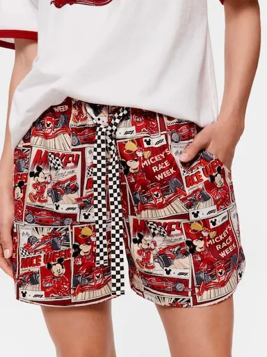 F1 X Mickey Mouse 100% Cotton Gerri Short