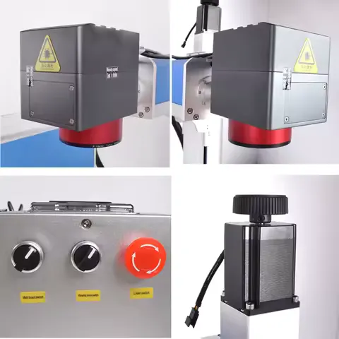 US Stock 100W 2.5D Ezcad3 JPT MOPA 100W Fiber Laser Engraver 60W MOPA Fiber Laser Marking Machine Relife Marker 110X110MM Lens