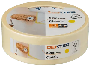 Nastro per mascheratura DEXTER 50 m x 38 mm superfici lisce