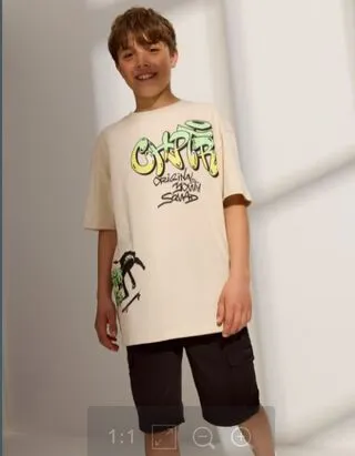 T-shirt - Oversized Fit - grigio chiaro