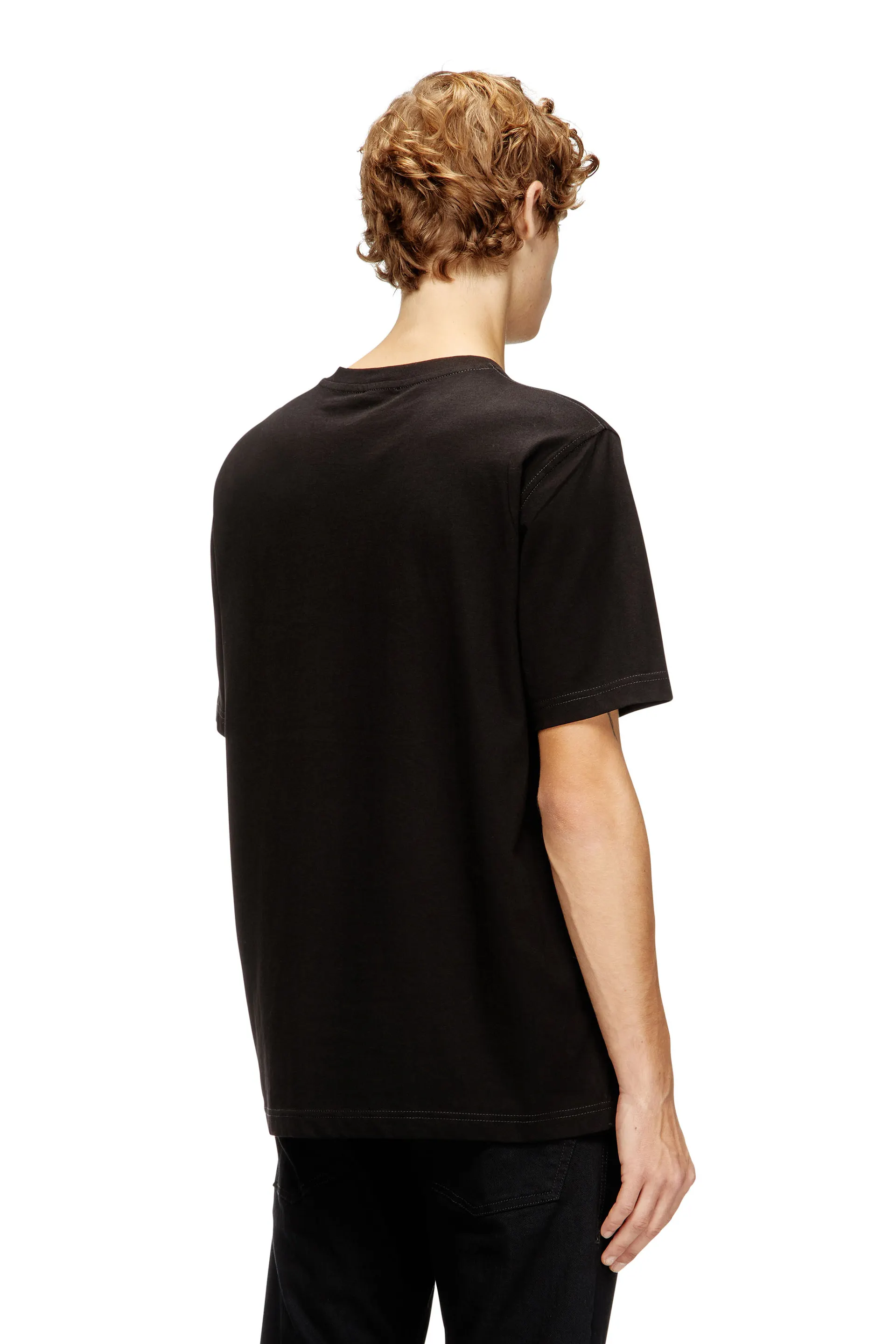 Light cotton T-shirt with faded logo