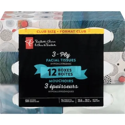 3-Ply Hypoallergenic Facial Tissues
