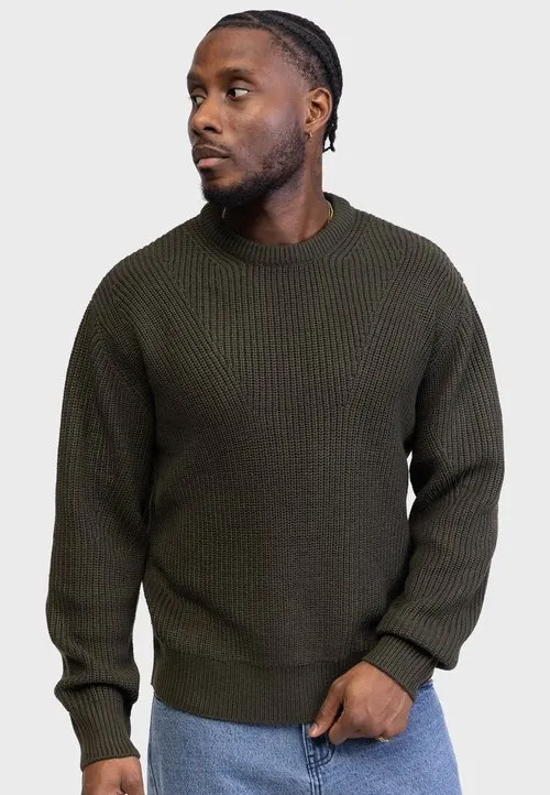MILTON BOXY FIT - Strikkegenser - forest night