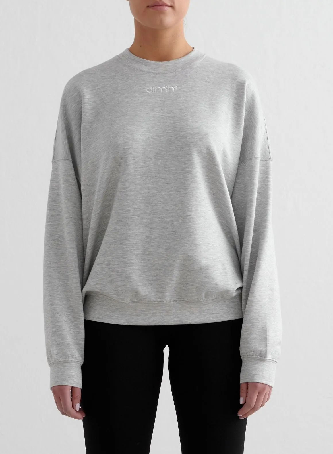 Light Grey Melange Comfy Modal Sweatshirt