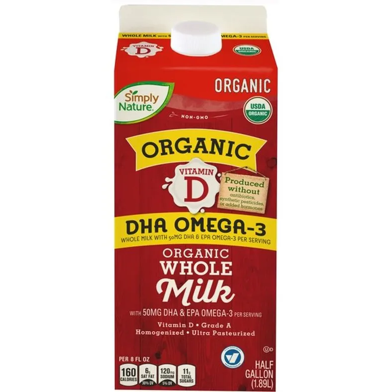 Simply Nature Organic Whole Omega-3 Milk