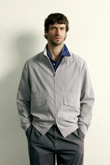 CHECK REGULAR FIT JACKET