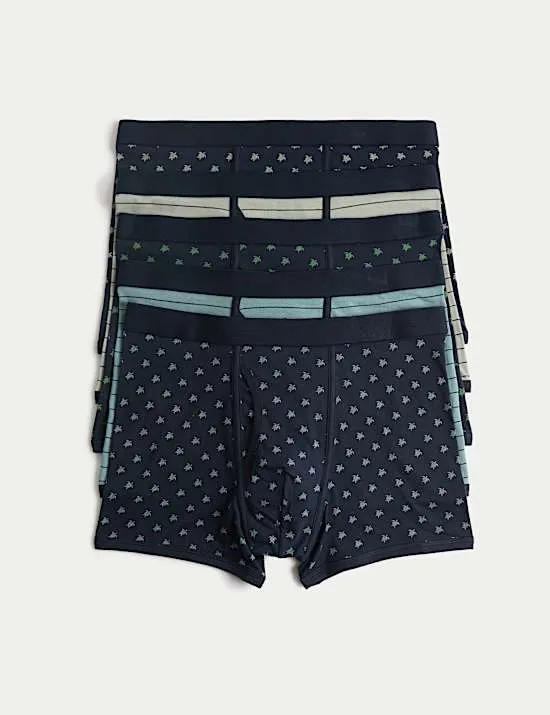 5 Pack Cotton Stretch Turtle Trunks