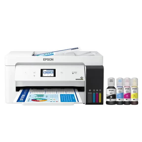 Epson EcoTank ET-15000 Wireless Color All-in-One Supertank Printer with Scanner, Copier, Fax