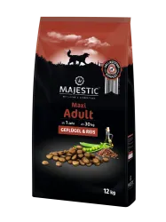 MAJESTIC Maxi Adult mit Geflügel und Reis für Hunde 12 kg