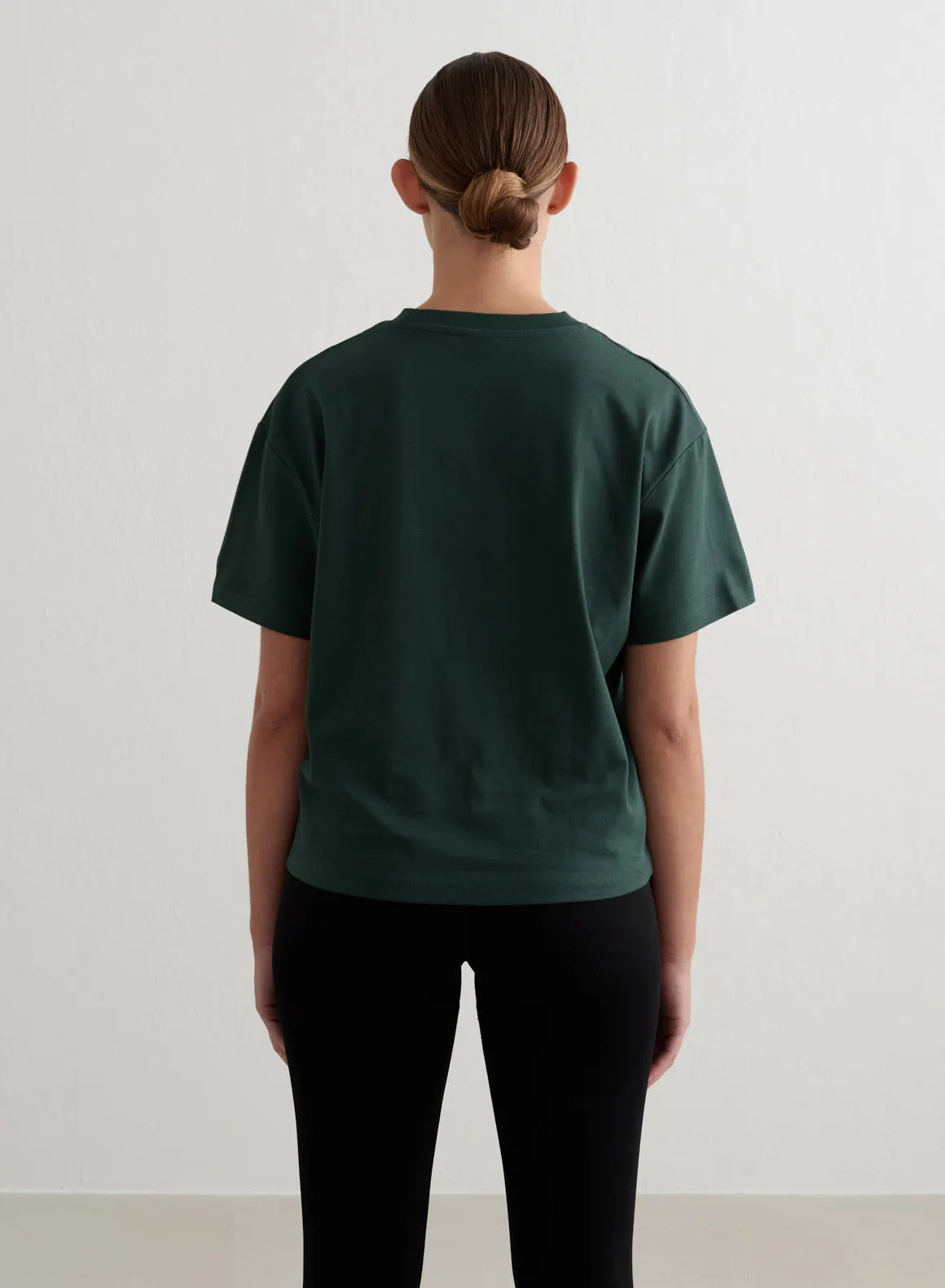 Deep Emerald Varsity Boxy T-shirt