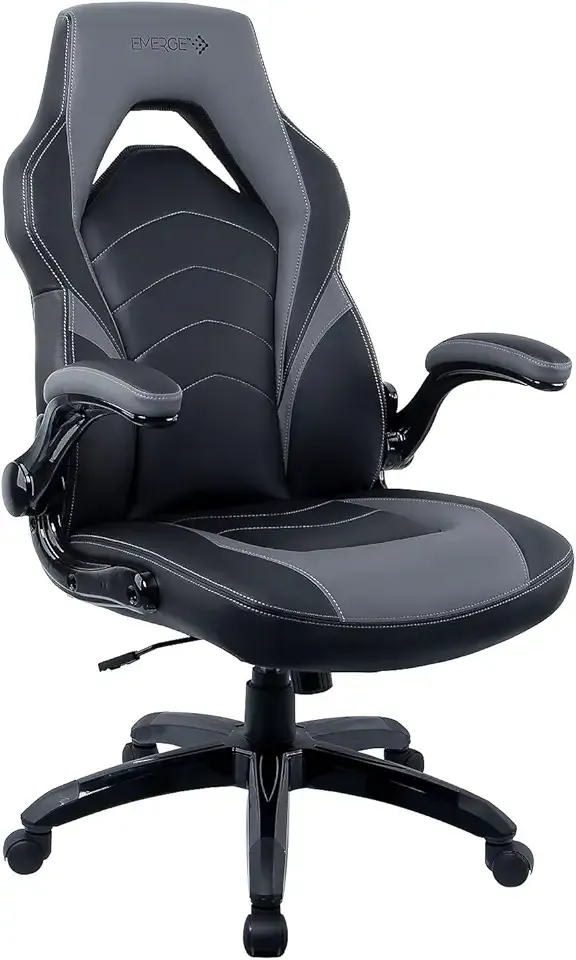 STAPLES Emerge Vortex Gaming Chair, Ergonomic, Adjustable Height, Swivel, Black