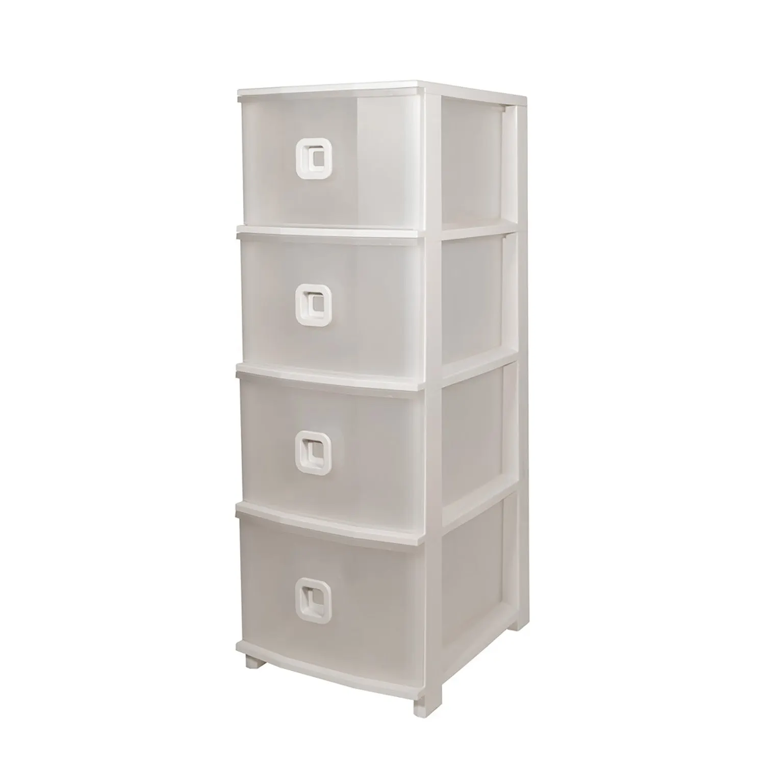 Cassettiera Pratika Slim Plus 4 cassetti Bianca