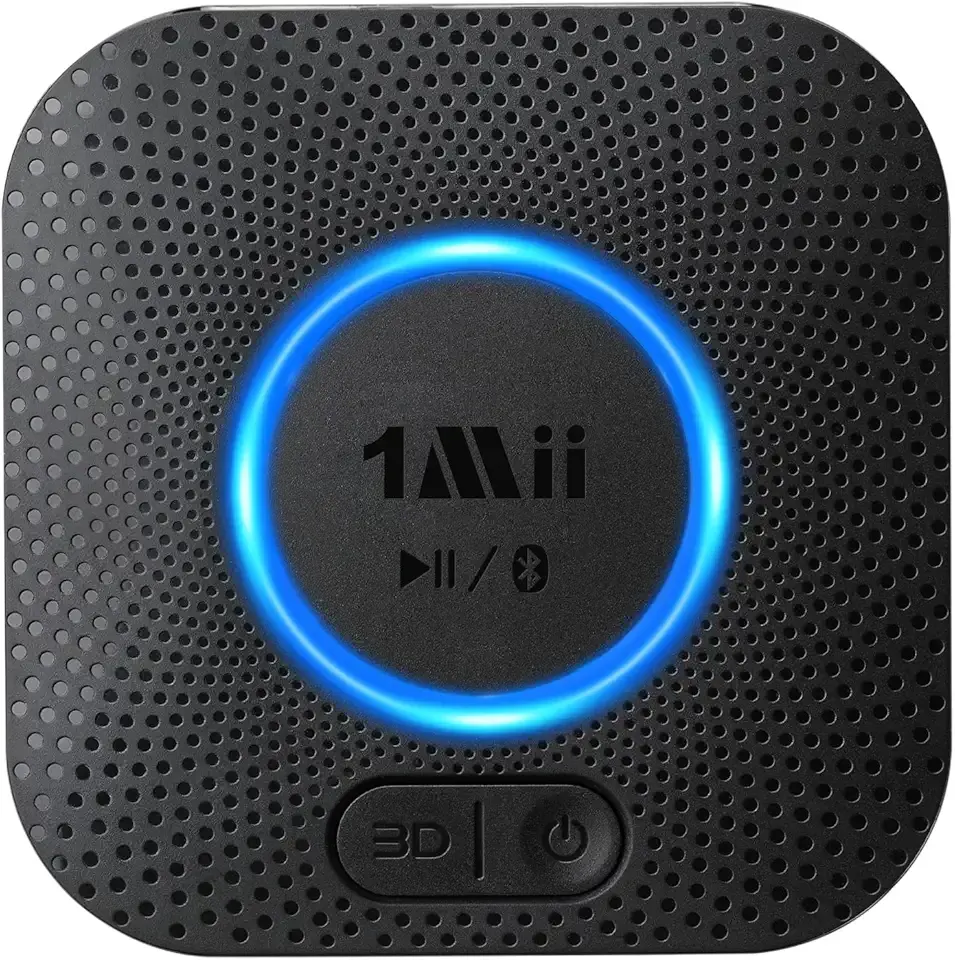 1Mii B06+ Bluetooth Receiver, Hi-Fi Wireless Audio Adapter, Bluetooth 5.3 Receiver with 3D Surround aptX HD aptX Low Latency for Home Music Streaming Stereo System