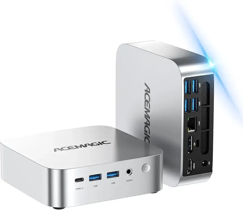 ACEMAGIC K1 Mini PC Windows 11 Pro, Intel Core 12600H (Beat 12450H up to 4.5 GHz) Mini Computers, 16GB DDR4 RAM 512GB SSD Triple 4K Display Desktop Micro Small Pc with BT5.2/WiFi6/HDMI/USB3.2