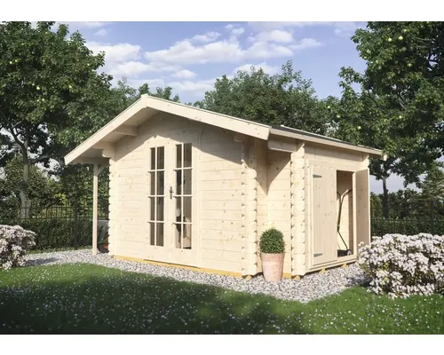 Dřevěný zahradní domek SKAN HOLZ Multi přírodní 300 x 280 cm