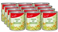 Jeden Tag Erbsen mit Möhren sehr fein