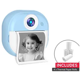 Kogan Kids Instant Print Digital Camera with Games (Blue, 4 Rolls)