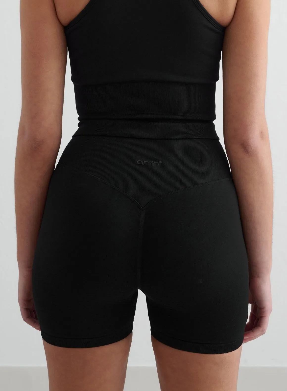 Black Shape Seamless Hotpants