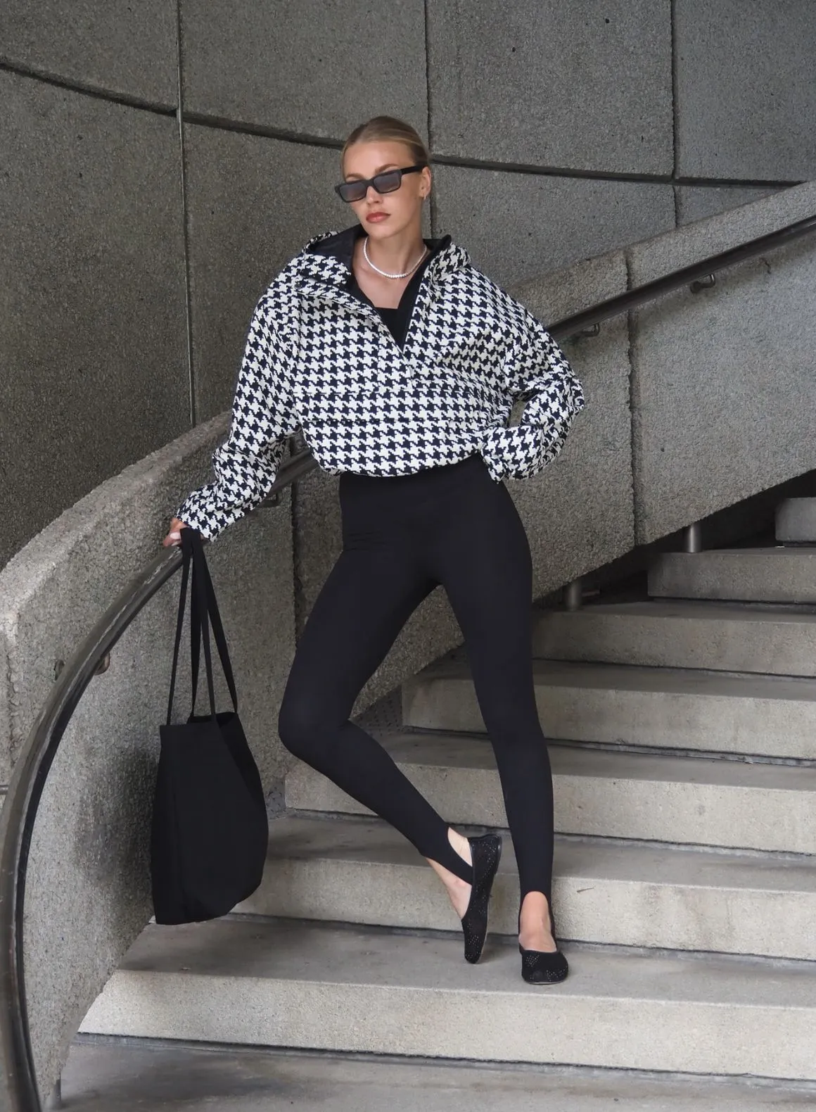 Pepita Cropped Waterproof Anorak