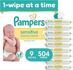 Pampers Sensitive Baby Wipes, Clinicall…