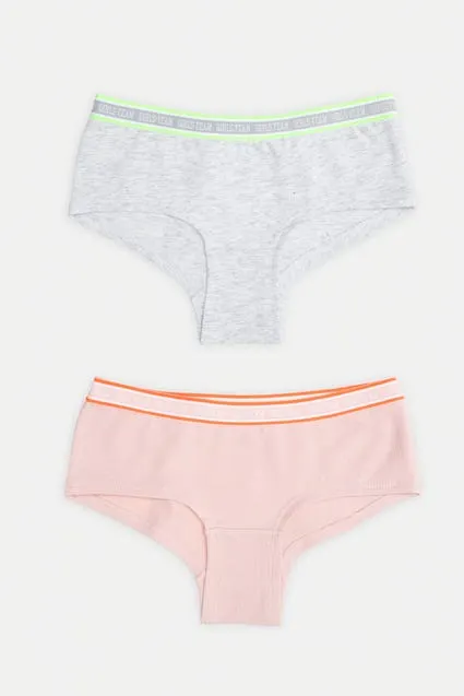 Kids 2-pack effen slips bio katoen - inSua