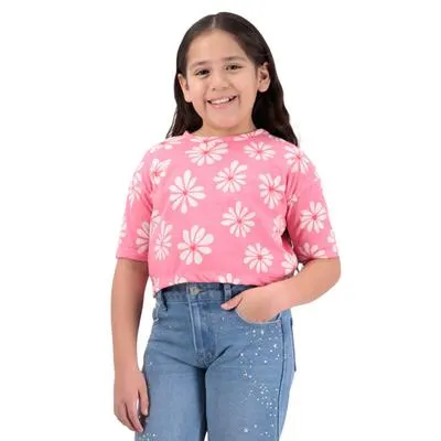 Playera Fantastic Niña Cuello Redondo Diseño Full Print
